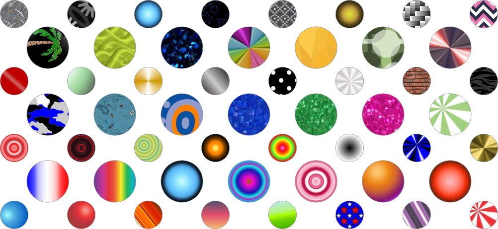StickerTalk StickerTalk, Random Patterns Camera Dots Covers, 1 Sheet of 53 Stickers, 32 0.25 in. Dia., 21 0.375 in. Dia., 0.25 in. Dia., 0.375 in. Dia