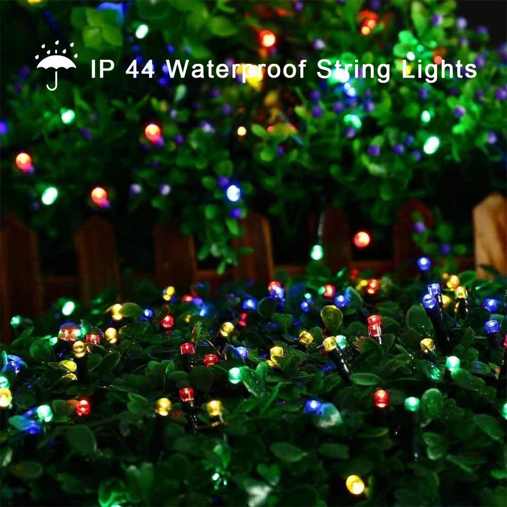 MYGOTO Christmas LED String Lights 500L 165feet 8 Modes 30V Plug in String Lights Green Wire Fairy Outdoor Lights Home Garden Party Wedding Xmas Tree