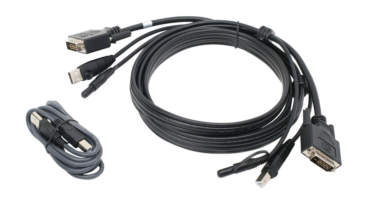 IOGEAR DVI USB KVM Cable Kit with (TAA) Audio (G2L703UTAA3)