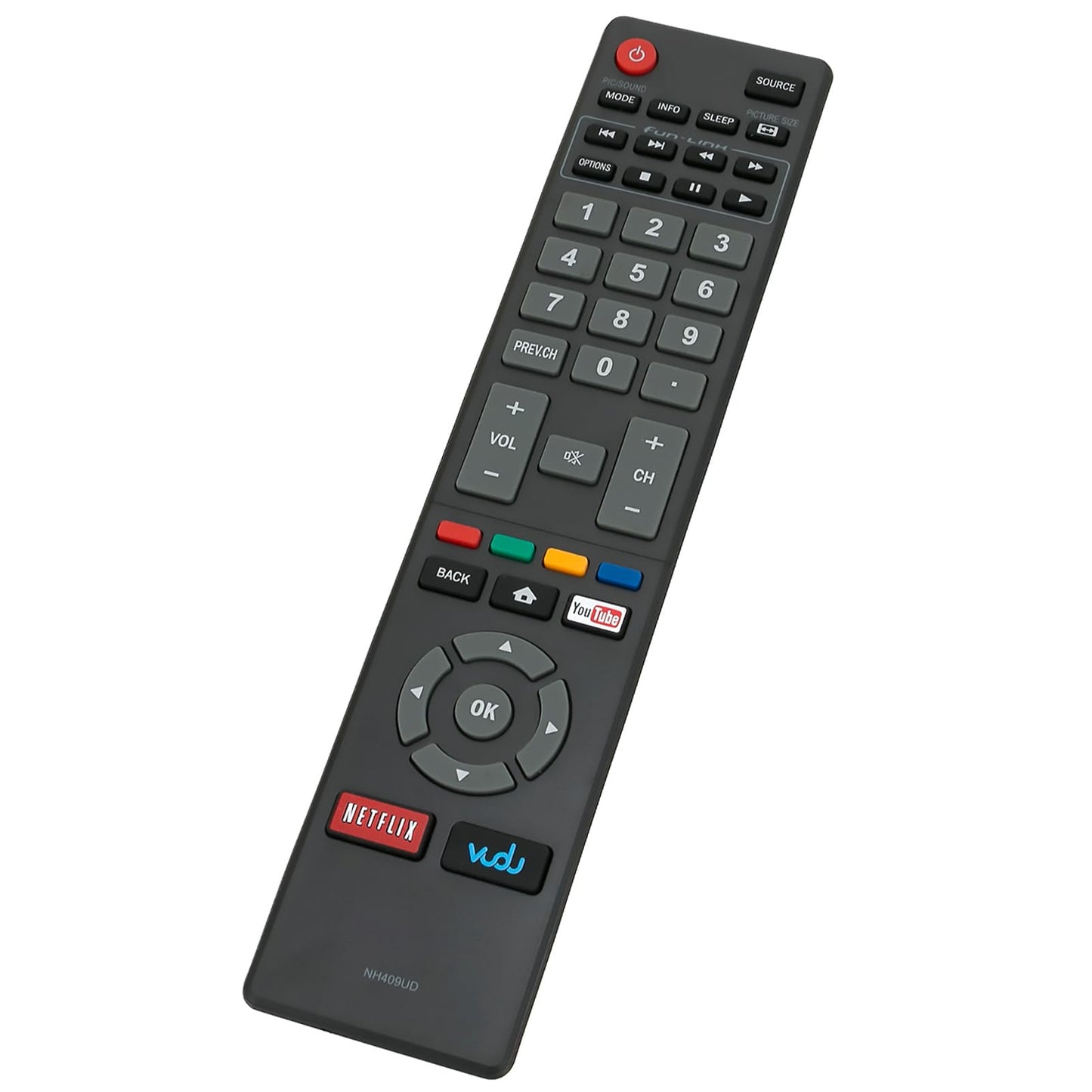 NH409UD Replace Remote Control fit for Magnavox LED Smart HDTV TV 32MV304X 32MV304XF7 40MV324X 40MV336X 50MV314X 55MV314X 43MV314X 43MV314XF7 NH410UP