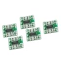 PAM8403 Mini 2 Channel 3W Stereo Class D Audio Power Amplifier Module Board (Pack of 5) by Envistia Mall