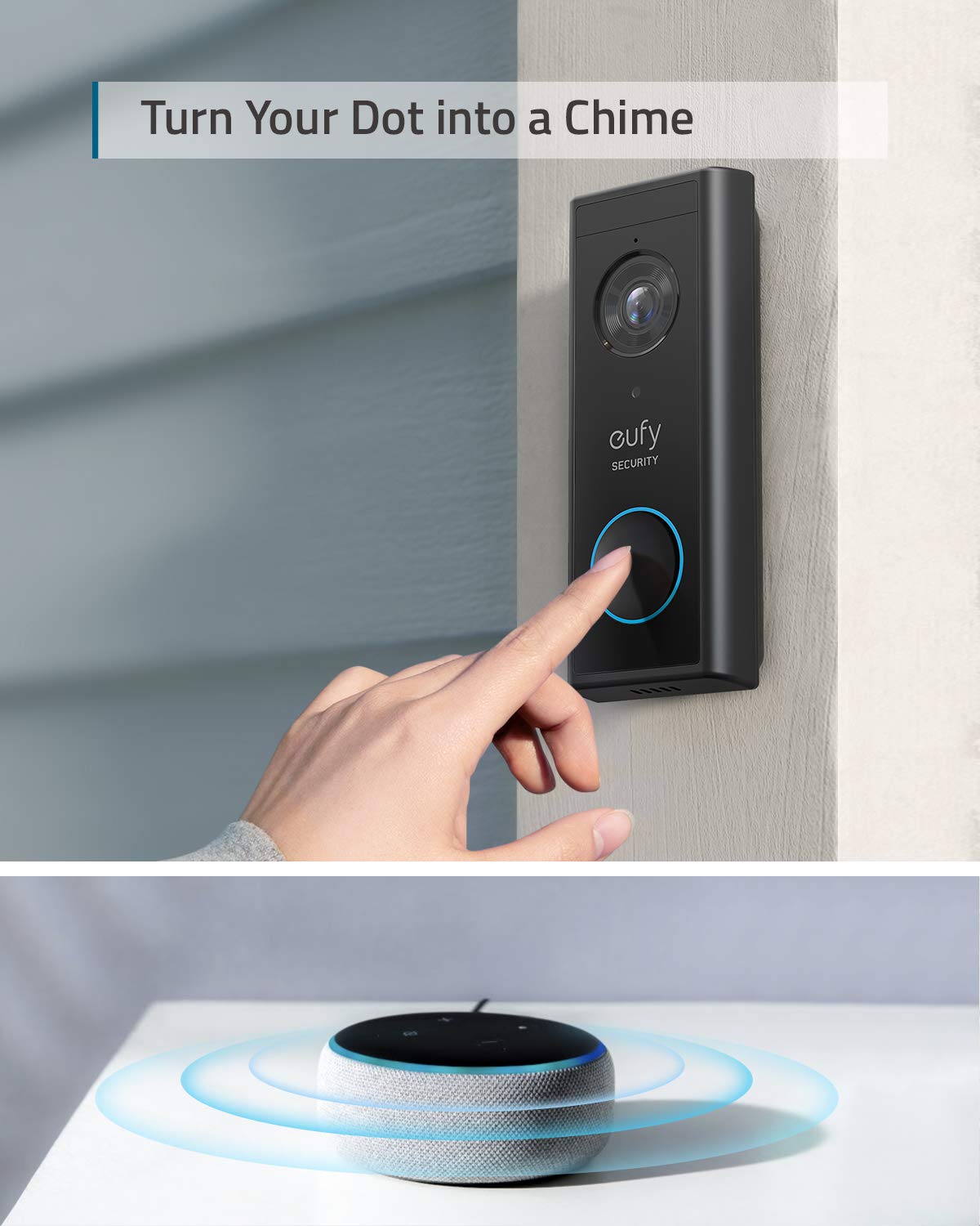 eufy Security, Video Doorbell S220 (Battery-Powered) Kit, Security Camera - 2K Resolution, 180-Day Battery Life, Encrypted Local Storage, No Monthly