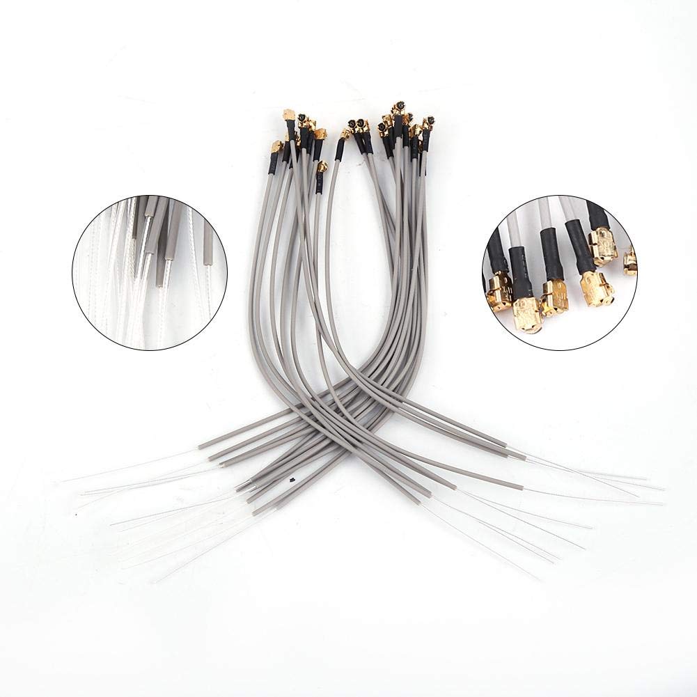 20Pcs 2.4G Receiver Antenna, ABS Aircraft Receiver Antenna Compatible Port for Futaba FrSky Replacement