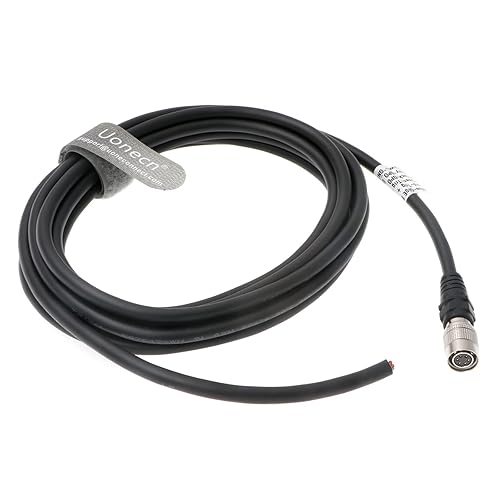 Uonecn Industrial Camera Power Trigger IO Signal Cable HR10A-7P-6S 6 Pin Female Plug for Basler AVT GIGE Sony CCD Industrial Camera 3 Meters