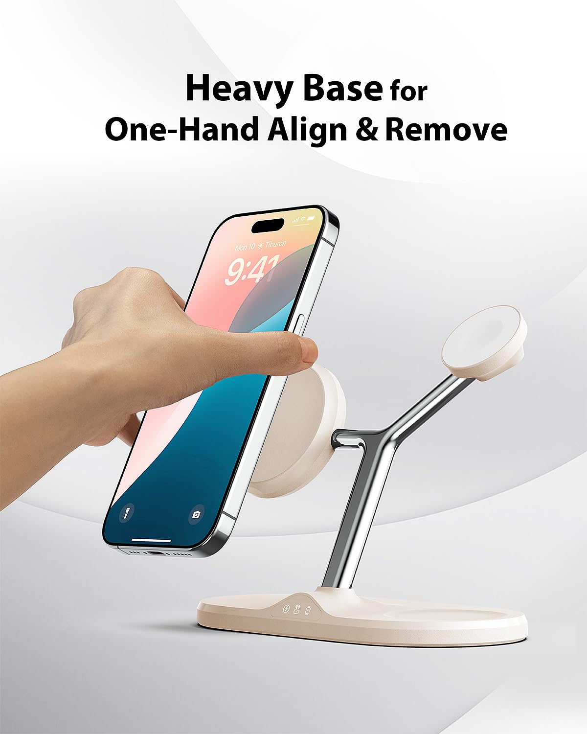3-in-1 Wireless Charging Station for Apple Devices - Fast Charging Station for iPhone and Watch, Stable Charger Stand for iPhone 12-15 & iPhone 16
