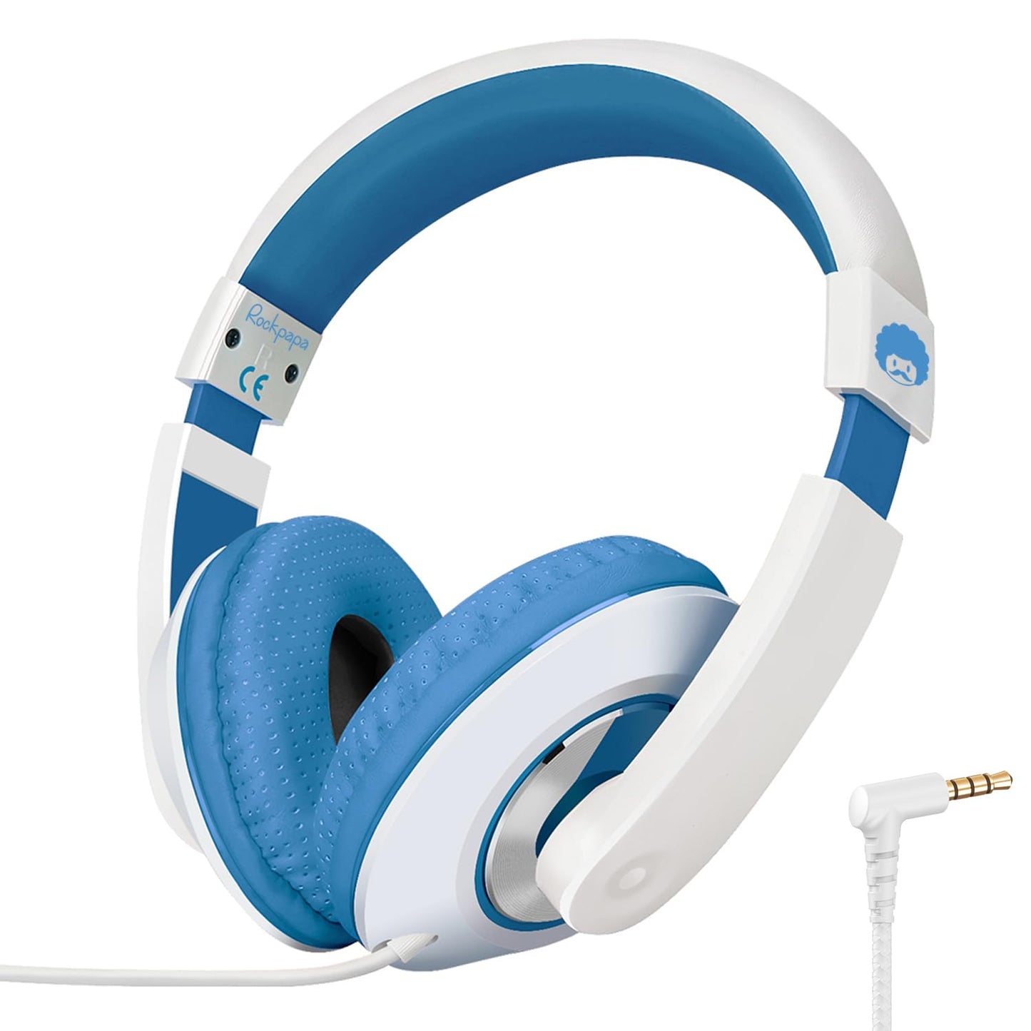 rockpapa Comfort Kids Headphones for School, Lightweight Childrens Boys Girls Teens Over-Ear Headphones Wired 3.5mm for CD DVD Player Tablet Phone…