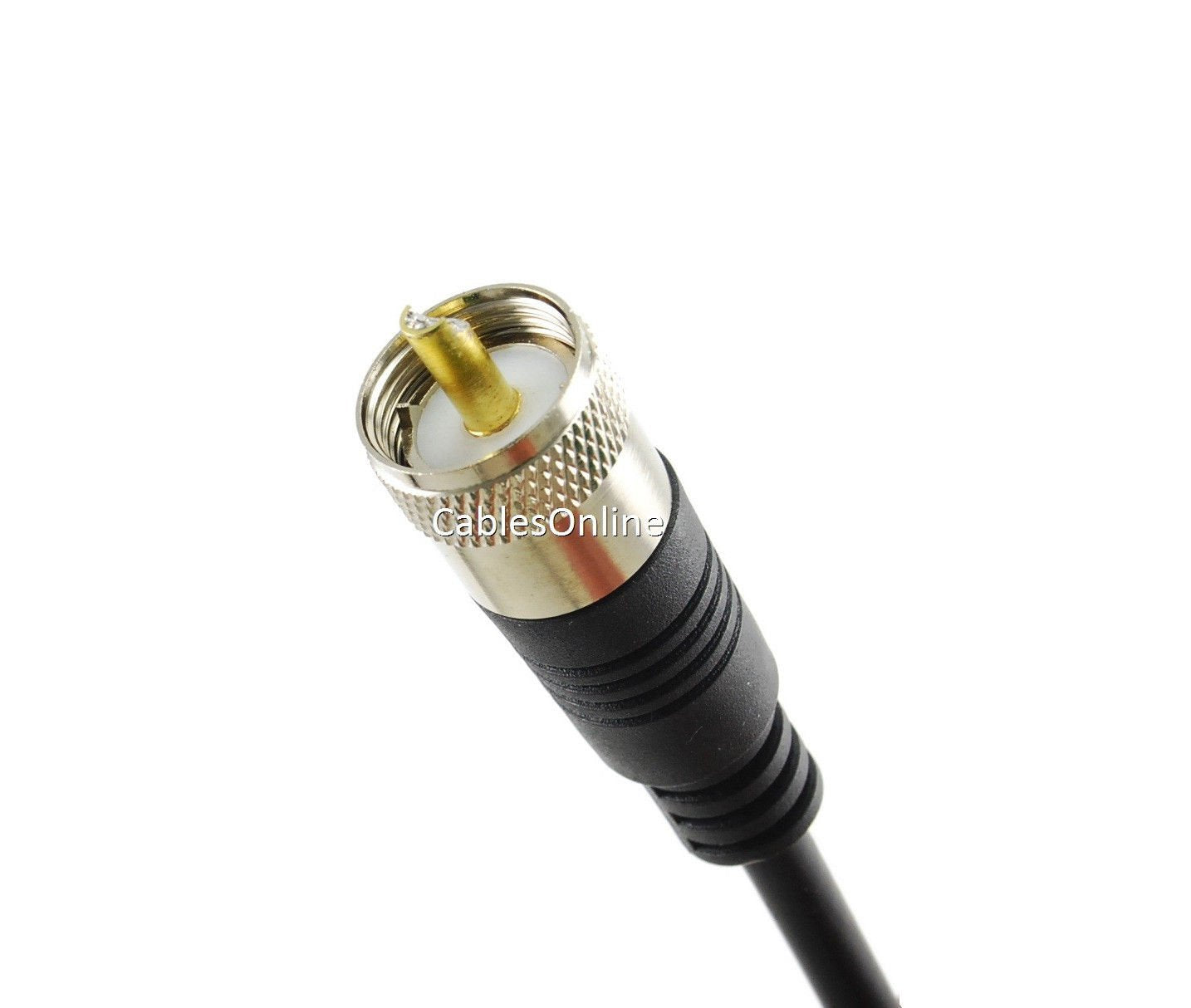CablesOnline 10ft RG8x Coax UHF (PL259) Male to Male Antenna Cable (R-U010)