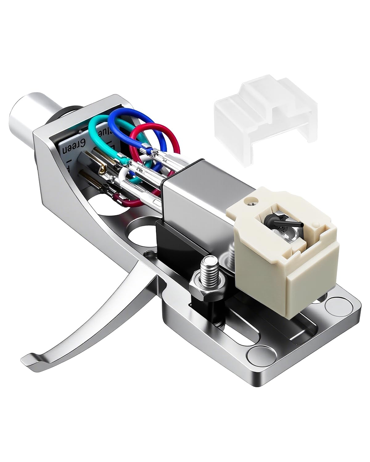 Silver Headshell, AT-3600L Magnetic Cartridge Compatible with Pioneer PLX-1000 PL-518 PL-530 PL-A35 PLX-500 PL-560 PL-200 PL-516 PL-255 PL-200X