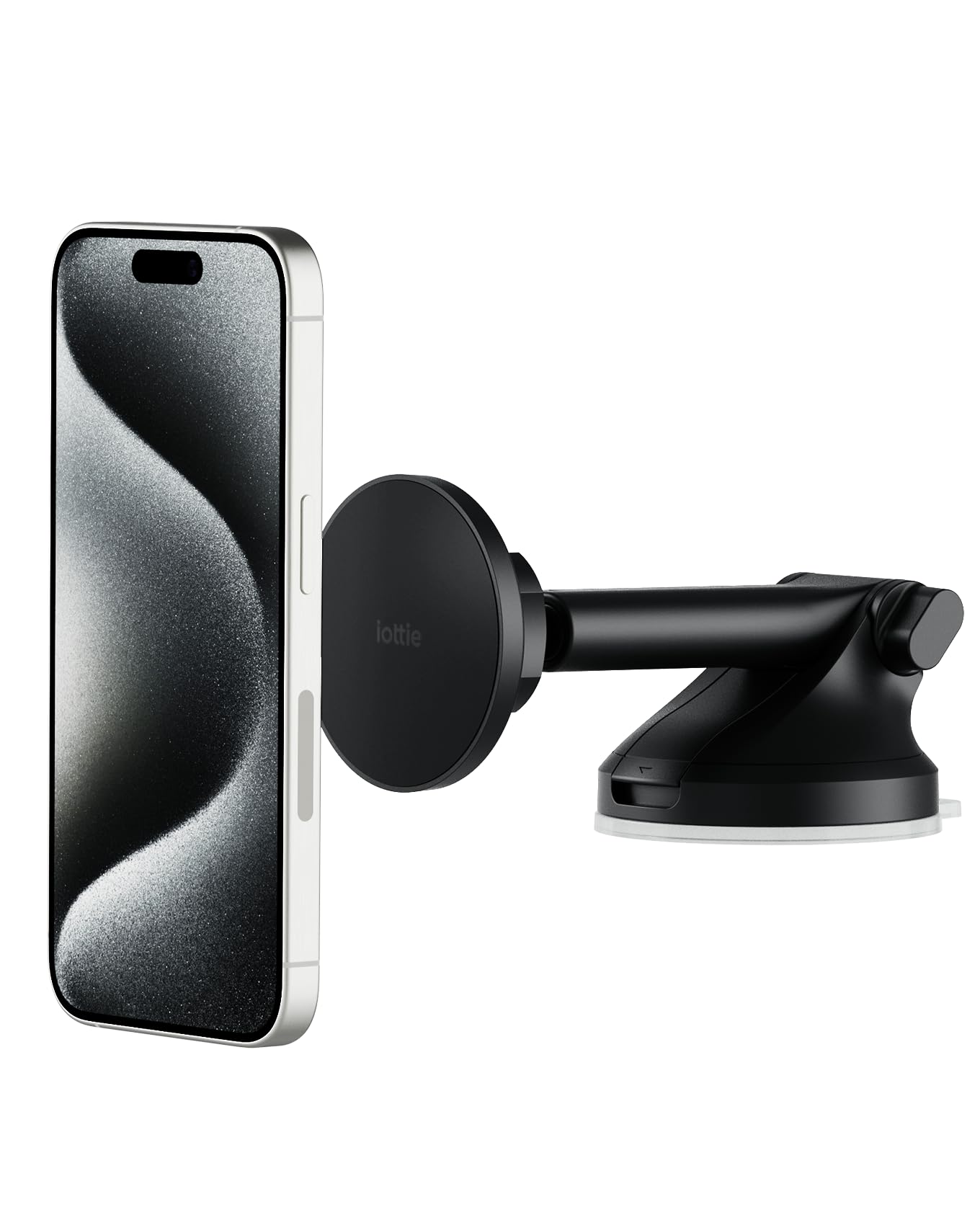 iOttie iTap 3 Magnetic Dash & Windshield Car Mount, Phone Holder with Suction Cup, Includes Magnetic Ring Adapter, Compatible with iPhone 12-17
