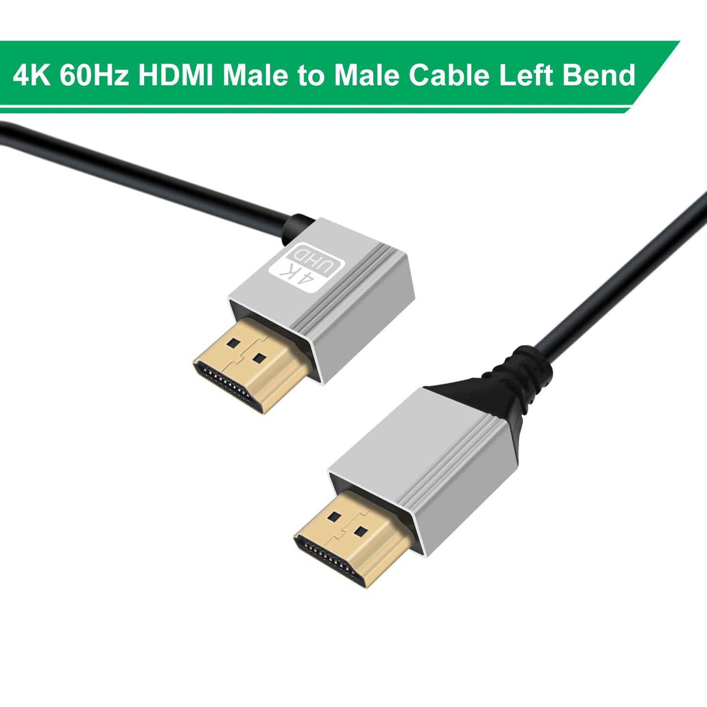 HuaLiSiJi Coiled HDMI Cable Male to Female HDMI Cable 4K 60Hz High Speed UHD Cable Support 3D, ARC, Ethernet for Computers, Blu Ray Players