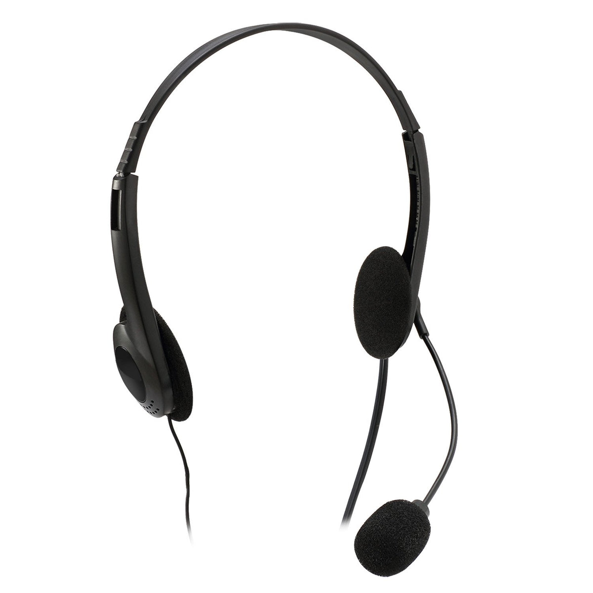 Adesso Xtream H4 - 3.5mm Stereo Headset with Microphone - Noise Cancelling - Wired- 6 ft cable- Lightweight