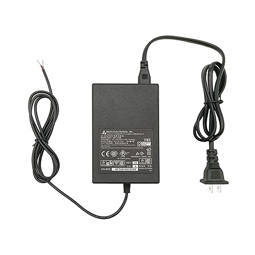 Industrial Power Adapter AC/DC Power Supply 24W 100-240V AC Input 12V/2A DC Output with 8 Ft Length Cable for Terminal Block