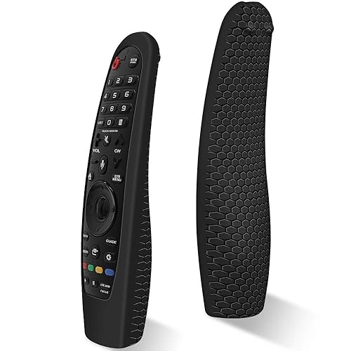 Silicone Protective Case for LG MR20GA MR19BA MR18BA MR650A MR600 Remote Control, Anti-Slip Cover for LG AKB75855501 Magic Remote Skin Protector,Black