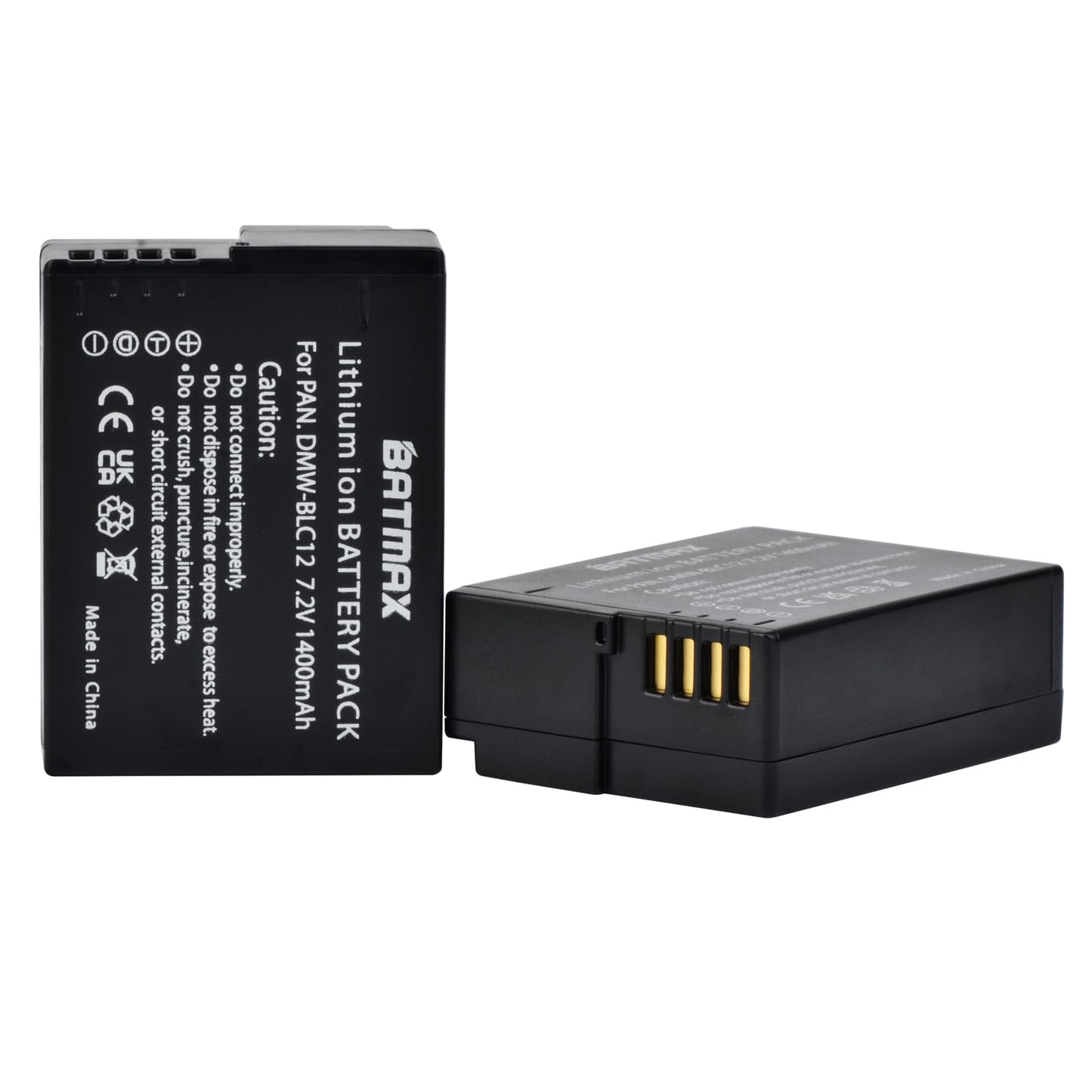 Batmax 2X DMW-BLC12 Battery + Quick LCD Charger for Panasonic DMC-GX8 DMC-FZ200 DMC-FZ300 DMC-FZ1000 DMC-FZ2500 Lumix DC-FZ1000 II DC-G97 DC-G95