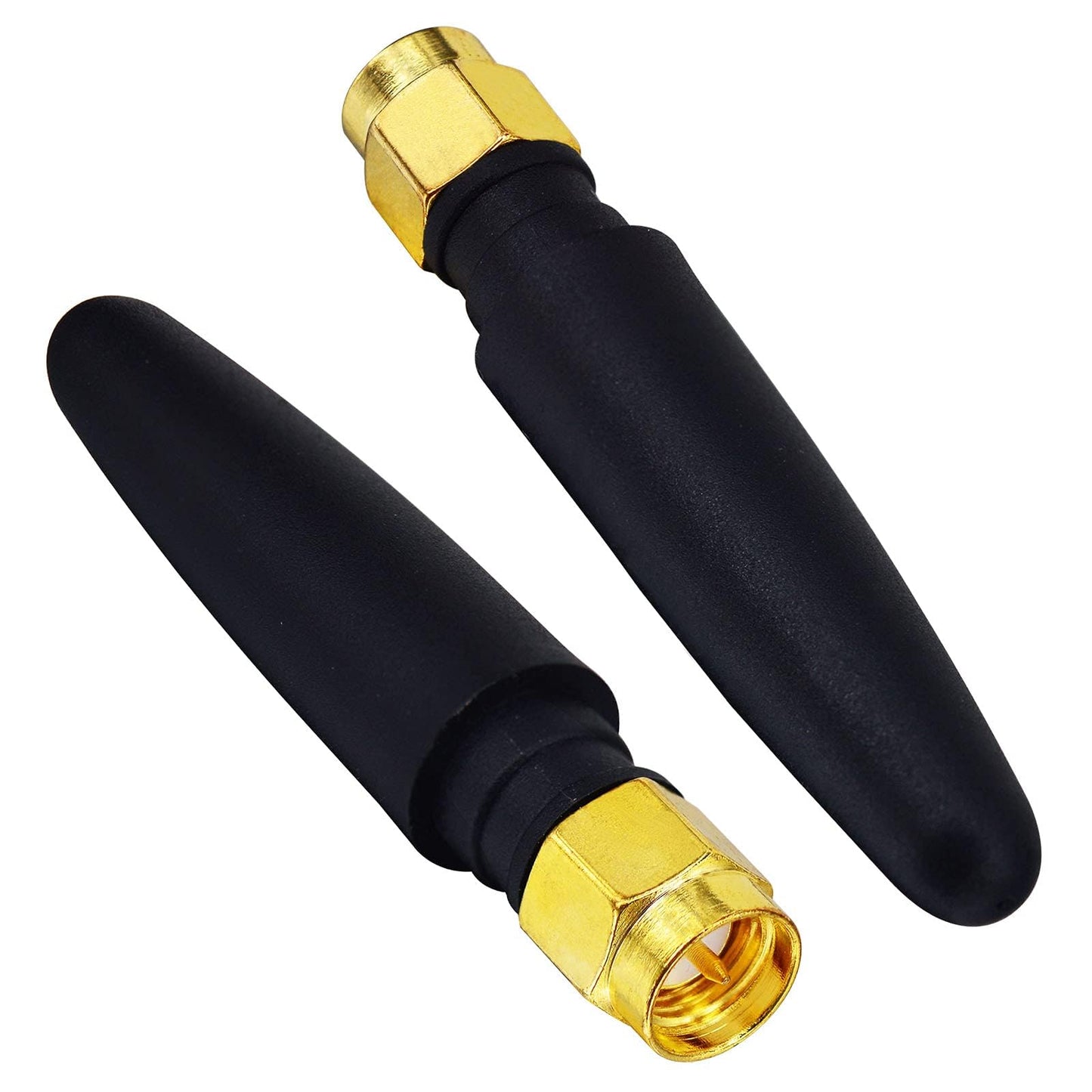 BOOBRIE 2-Pack 2.4GHz Mini WiFi Antenna 2dBi FPV Antenna Omni Directional SMA Male Omni-Directional Small PC WiFi Bluetooth Antenna Aerial Signal