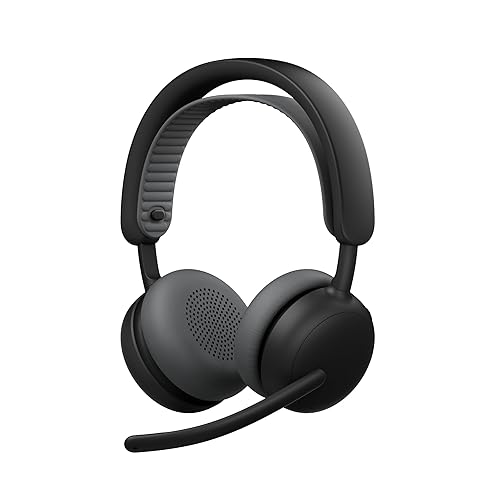 Logitech Zone Wireless 2 ES - Noise-Canceling Wireless Headset with Adaptive Hybrid ANC, Bluetooth - Black