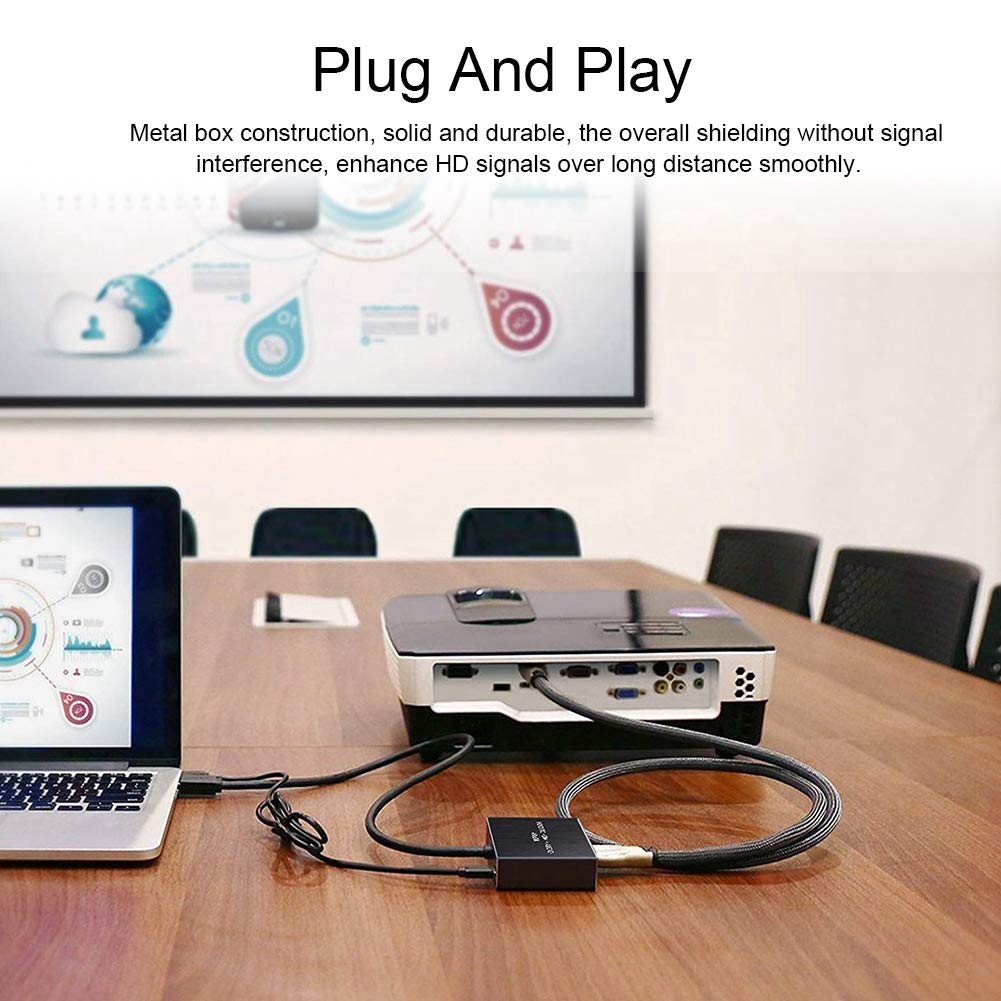 Dioche Analog to Digital Audio Converter, 4K x 2K 1.4 Audio Extractor 5.1 Sound Channel Optical Fiber Converter Adapter for DVD Player/Amplifier