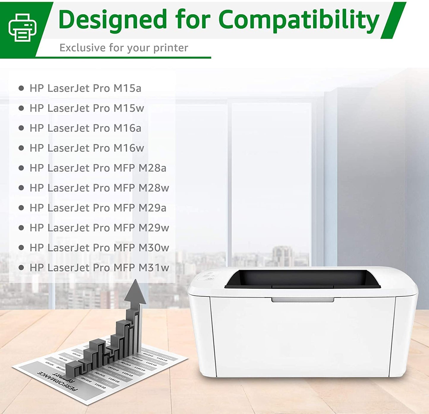 GREENSKY Compatible 48A Toner Cartridge Replacement for HP 48A CF248A for HP Laserjet Pro MFP M15w M29w M28w M15a M15 M14 M17 M28 M31 M31w M28a M29a
