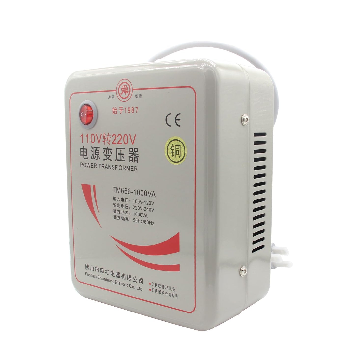 Beduan 110V to 220V Step Up Converter Voltage Power Transformer for 220V Chinese Electronics