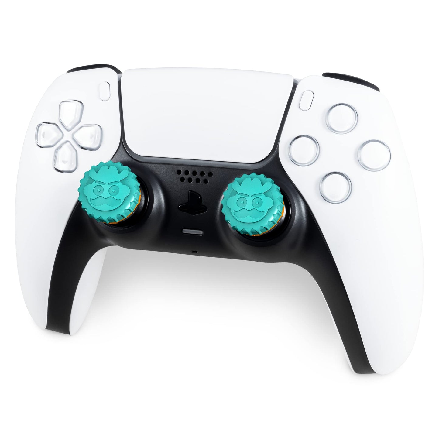 KontrolFreek Saints Row Performance Thumbsticks for PlayStation 5 (PS5) and PlayStation 4 (PS4) | 2 Mid-Rise, Hybrid