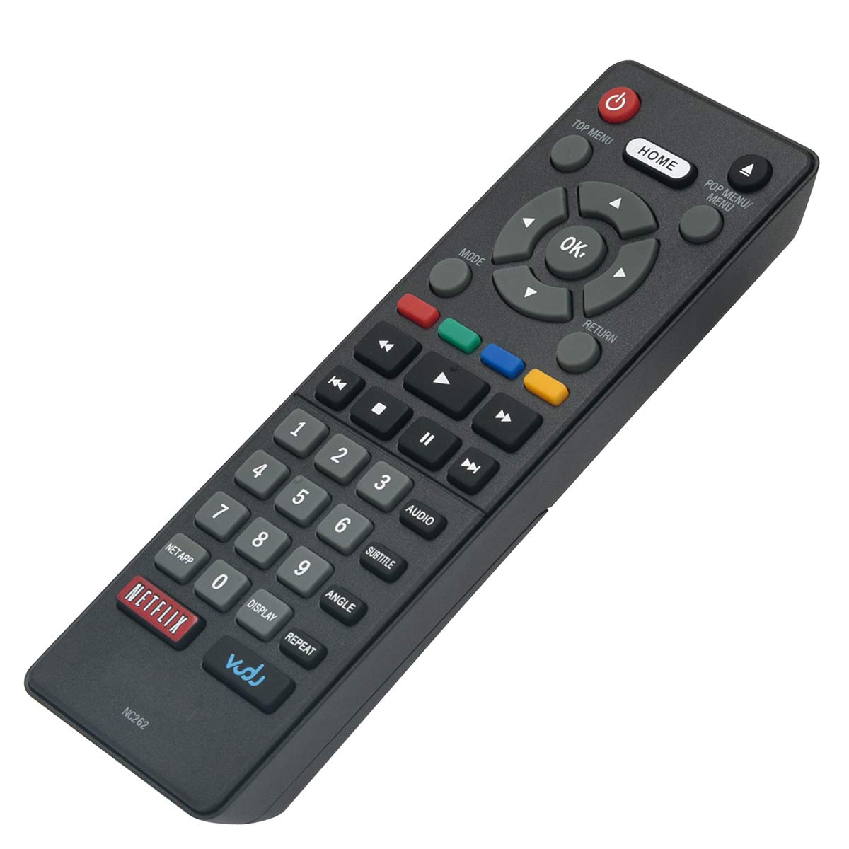 NC262 Replace Remote Control Work with Magnavox Blu-ray Disc DVD Player MBP5320 MBP5320F MBP5320/F7G