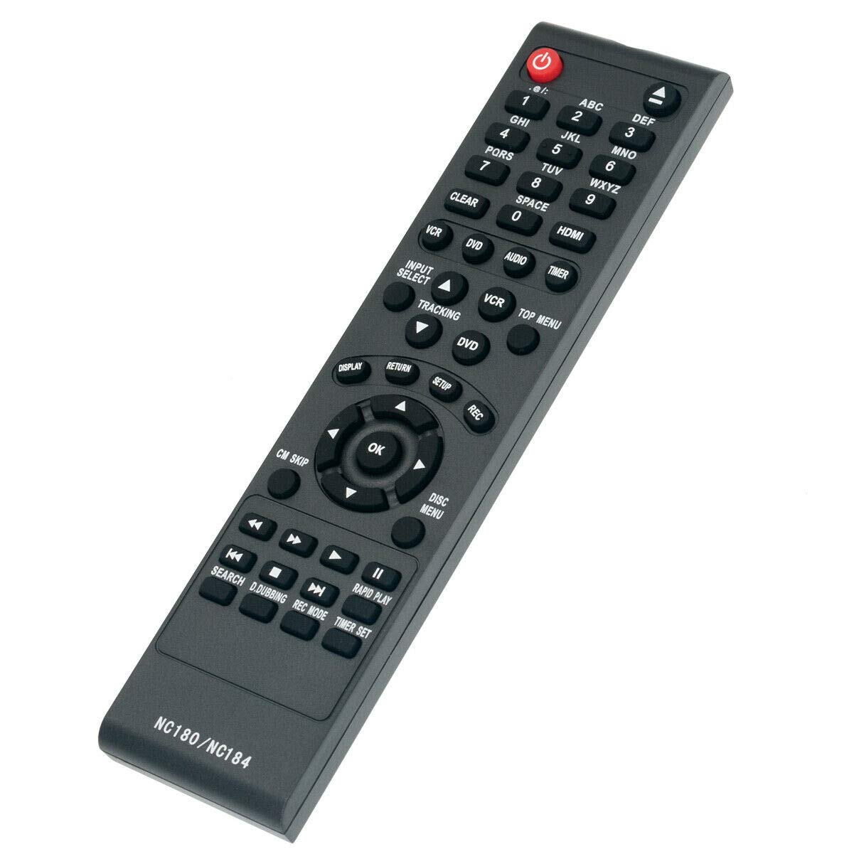 NC184UH NC184 Replace Remote Control for Sanyo DVD Recorder VCR FWZV475F