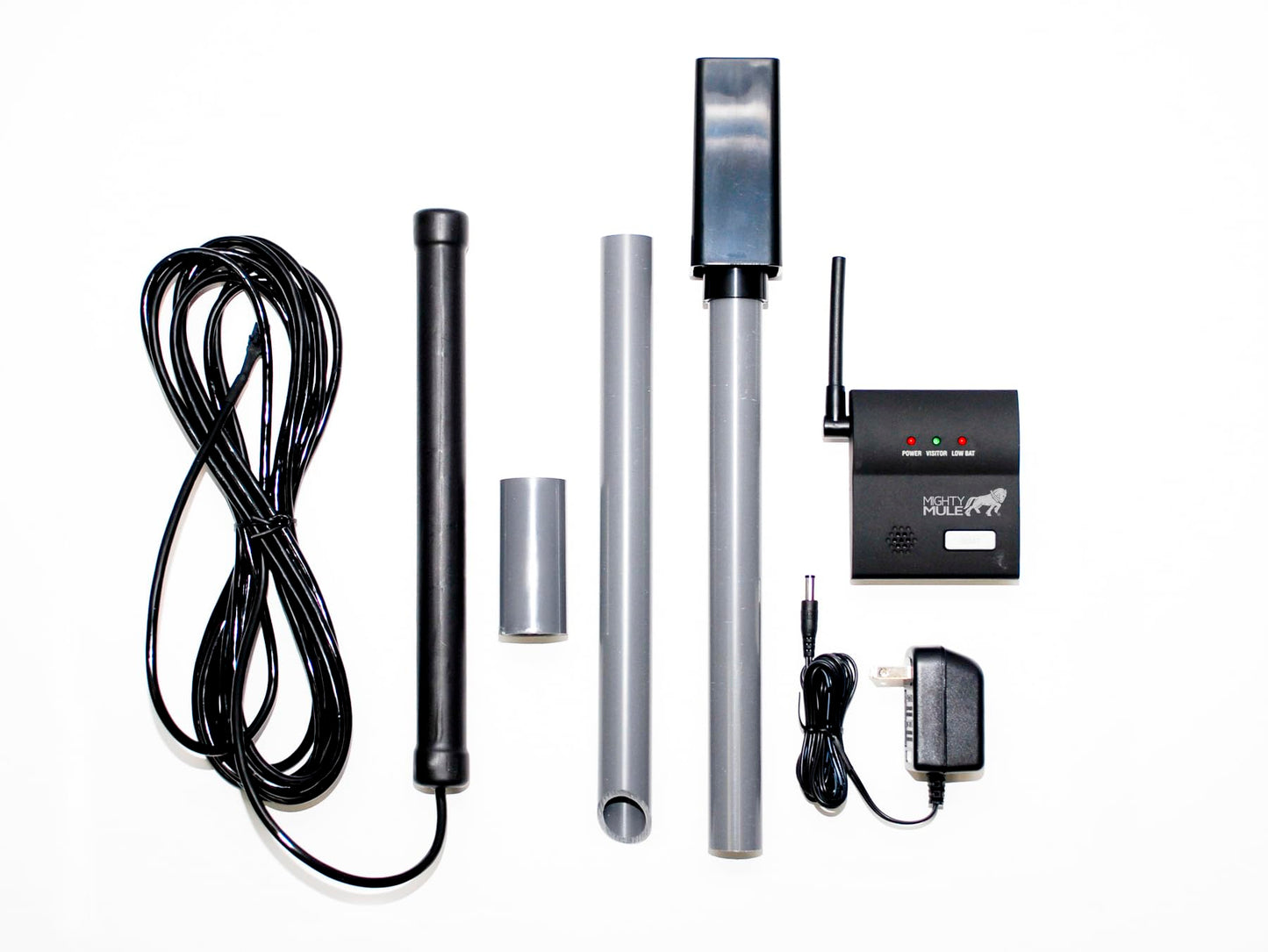 Mighty Mule FM231 Wireless Driveway Alarm - Electromagnetic Vehicle Detection, Indoor Receiver, 400 ft Range, Expandable, Battery Powered, Easy