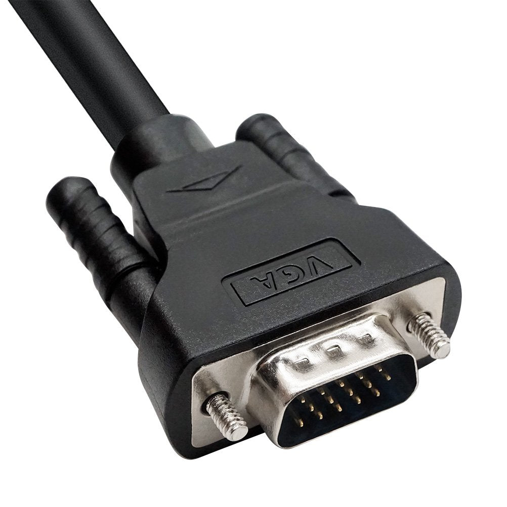 DTECH 3 Feet SVGA VGA Computer Monitor Cable Male to Male Supports 1080p High Resolution (1 Meter, Black)
