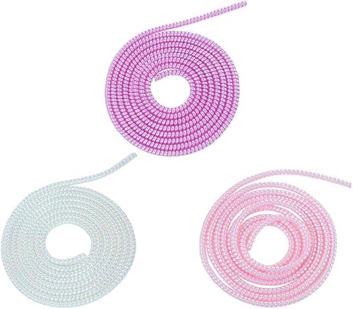 Cable Protector, 1.55M Spiral Data Cable Protective Sleeve, Flexible Cable Wire Protector, Cable Sleeves for Phone Charge Cable, USB Data Cable