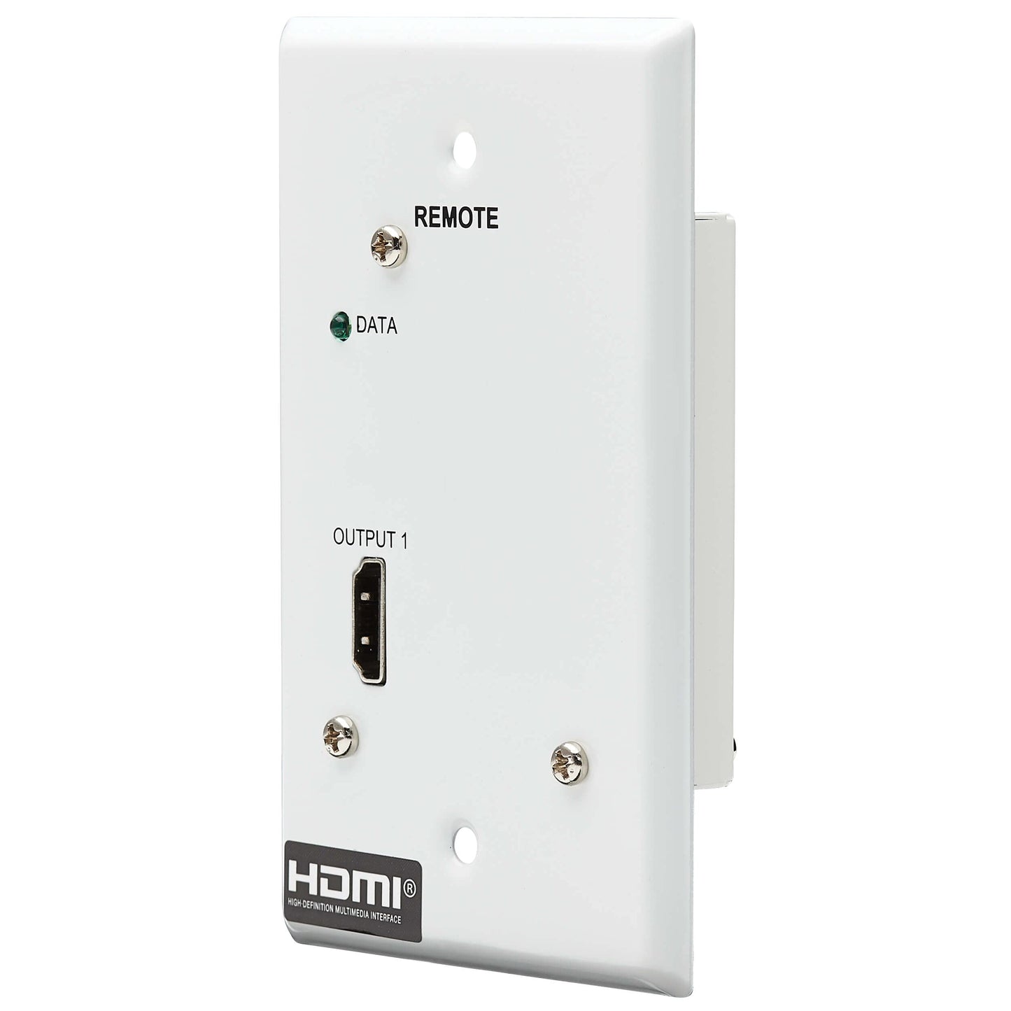 Tripp Lite HDMI Over Ethernet Cat6 Receiver, 1-Port Wall Plate - Up to 230 feet or 70.1 Meters - 4K 60Hz Video, HDR, 4:4:4, PoC, HDCP 2.2, TAA