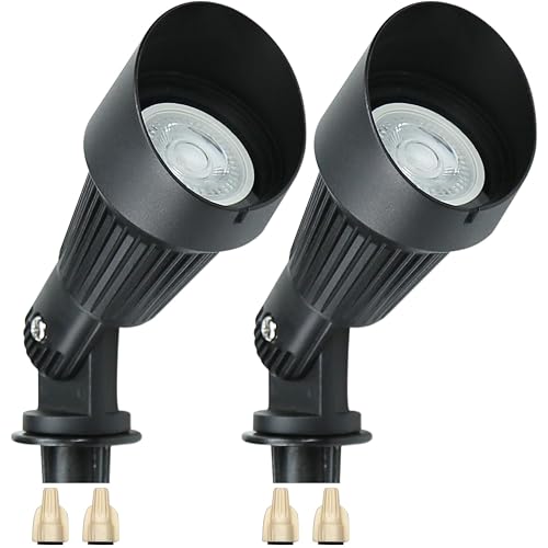 Lumina Lighting® 4W Landscape Lighting 12V Landscape Lights Low Voltage Landscape Spotlights Warm White Waterproof Outdoor Replaceable LED Bulb