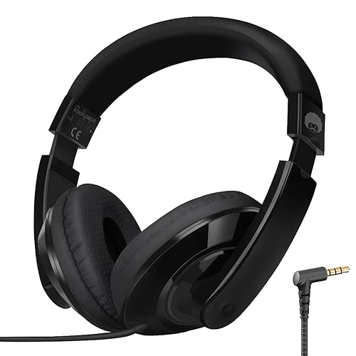 rockpapa Comfort Kids Headphones for School, Lightweight Childrens Boys Girls Teens Over-Ear Headphones Wired 3.5mm for CD DVD Player Tablet Phone…