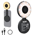 NEEWER ENTRY LEVEL VERSION Magnetic Selfie Light Compatible with MagSafe iPhone, 4 Mode CRI95+ 914lx 1.5W Plastic Folding Small LED Phone Fill Ring