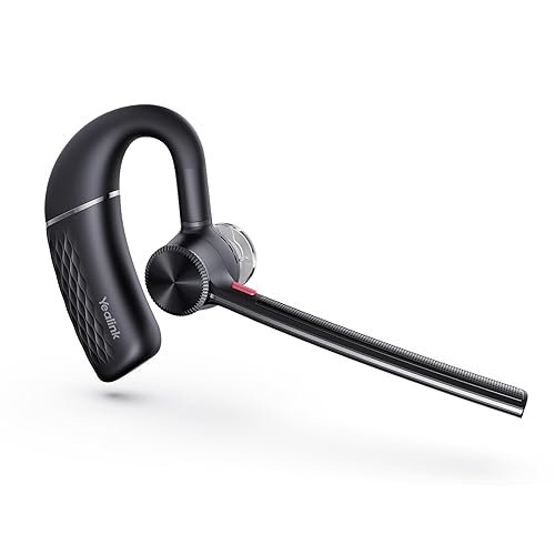 Yealink Single Ear Bluetooth Headsets BH71 Lite,Wireless Headset with Mic for Work,Bluetooth Earpiece Connect Cell Phone/Mobile/Laptops,Teams Zoom