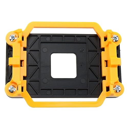 CPU Cooler Bracket ZZHXSM CPU Bracket Heatsink Holder Motherboard Back Plate for AMD Socket AM2 AM3, Yellow