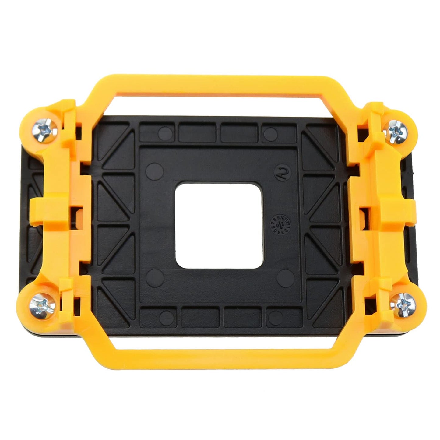 CPU Cooler Bracket ZZHXSM CPU Bracket Heatsink Holder Motherboard Back Plate for AMD Socket AM2 AM3, Yellow