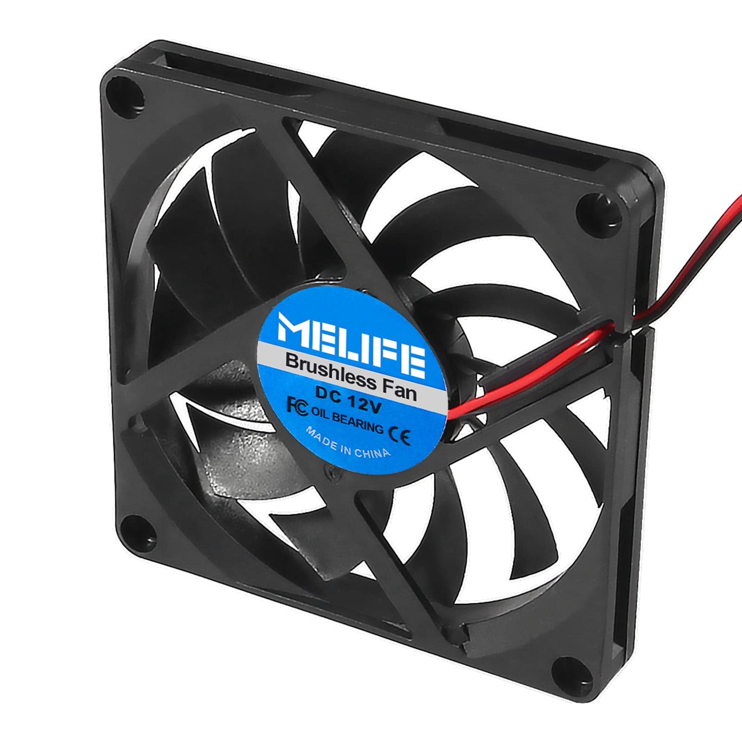 4 Pcs DC Exhaust Cooler Fan 12V 8010 Fan, MELIFE 80x80x10 Brushless Cooling Fan 80MM for Makerbot for 3D Printer PC CPU Computer