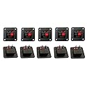 10Pcs 2 Position 2 Pins Square Spring Clip Speaker Terminal Block 1 Row Vertical Audio Amplifier PCB Mount Connector Jointing Clamp Black Red