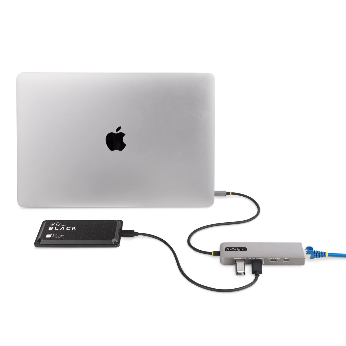StarTech 3-Port USB-C Hub, 10Gbps, with 2.5GbE and 100W PD Pass-Through