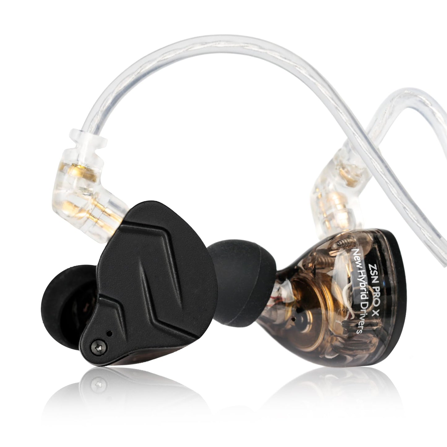 KZ ZSN PRO X Gaming Earbuds, HiFi in Ear Monitor IEM Headphones,1BA 1DD Earbud Headphone Dual Driver Drummer Musician Earphone Stereo Headset