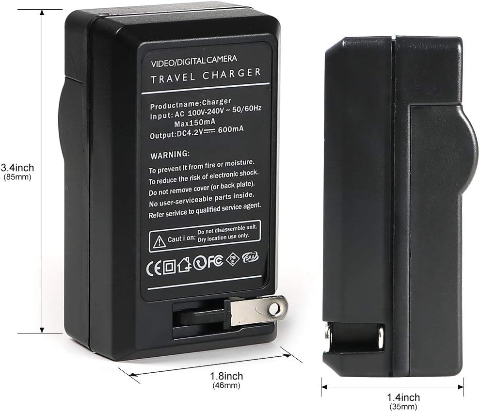 EN-EL23 Battery Charger for Nikon Coolpix P600, S810C and More... Cameras + Microfiber Cloth