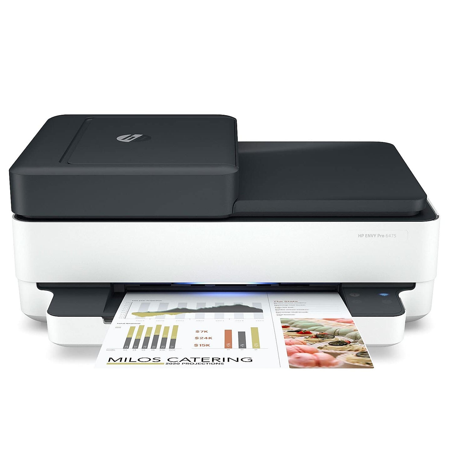 HP Envy Pro 6475 Wireless All-in-One Printer, Includes 2 Years of Ink Delivered, Mobile Print, Scan & Copy, Compatible with Alexa (8QQ86A)