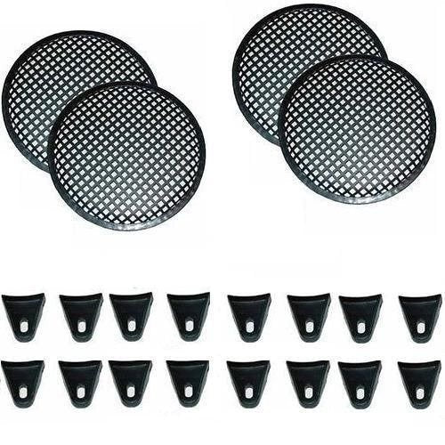 Audiopipe Four 18" INCH Waffle Speaker SUB WOOFER Grills W/Clips & Screws DJ CAR GR-18