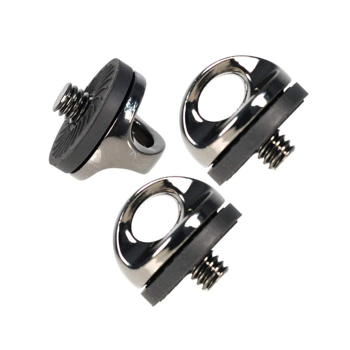 SaferCCTV Quick Install Metal Screw Holder for Quick Release Neck Strap/R-Strap/Neck Sling Strap,1/4 screw mouth Designed for cameras with quick