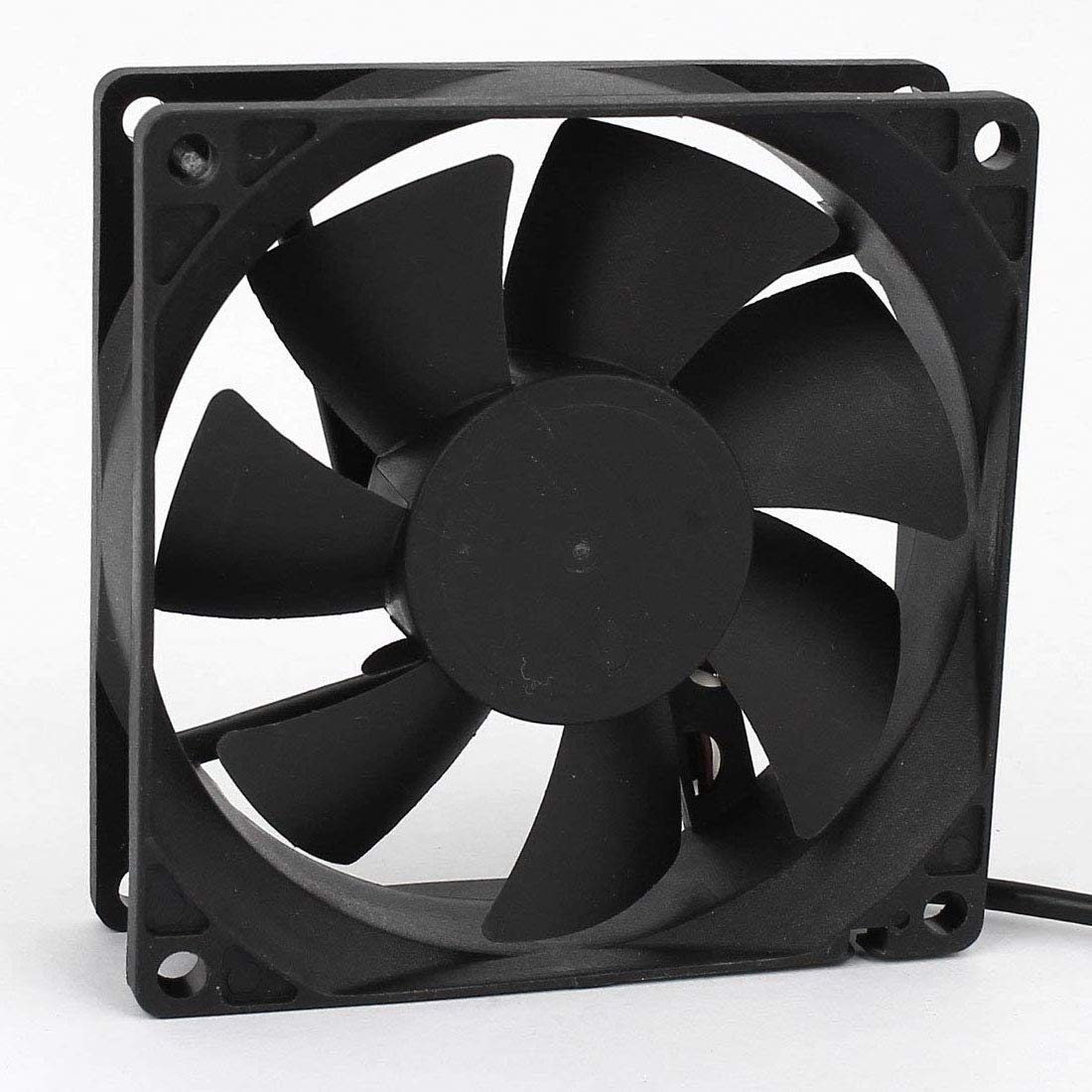 LDEXIN 1pcs Cooling Fan, 90mm x 90mm x 25mm Computer Fan for Computer Cases Cooling, 2 Pin DC 24V 0.2A, Black