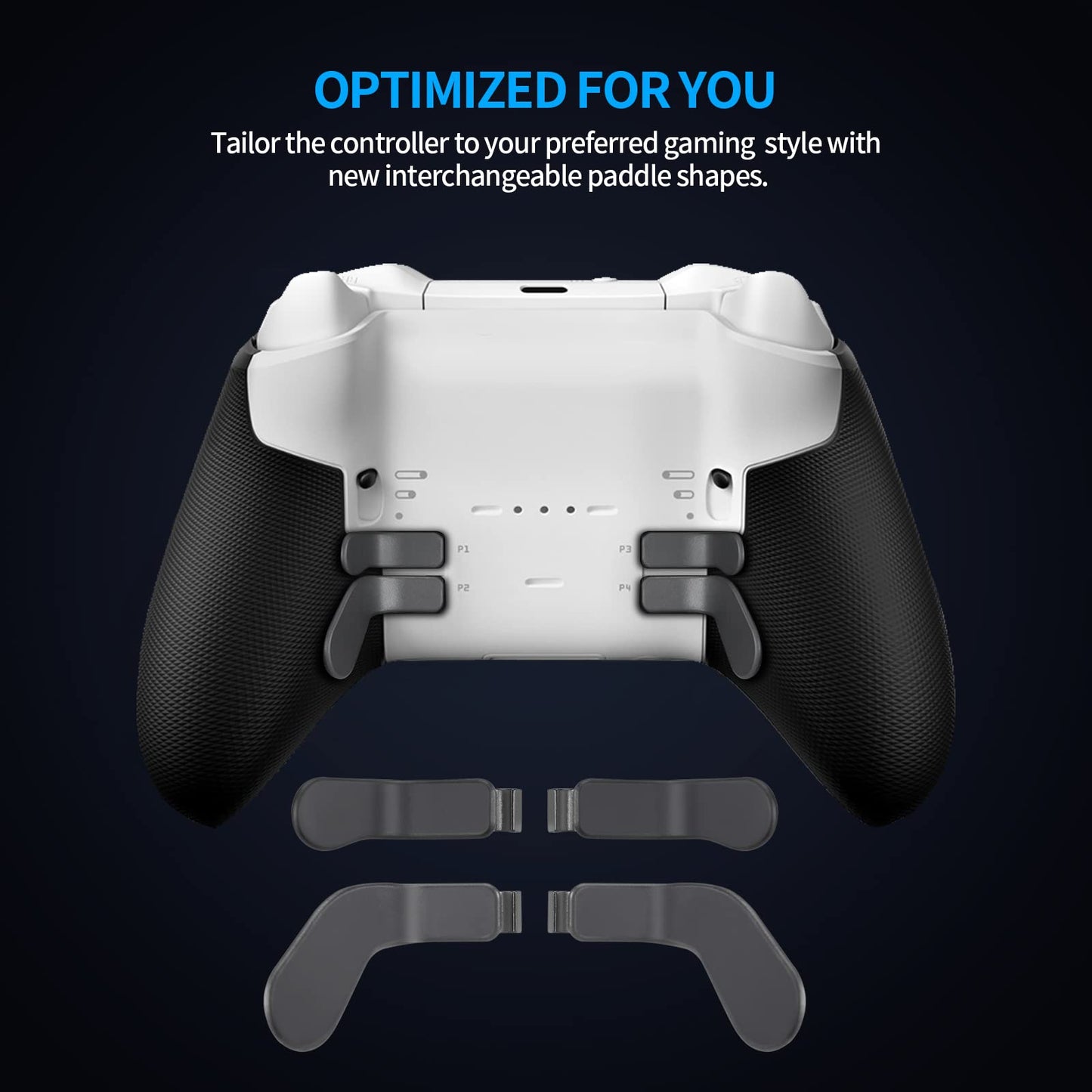 9 in 1 OEM Magnetic Thumbsticks Analog Thumb Sticks Replacement Joystick Parts Repair Accessories Kit Component Set with 4 Paddles, 1 D-Pads for Xbox