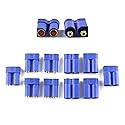 E-outstanding 5 Pairs EC5 Battery Connector Plugs Male and Female Gold Bullet Banana Plug Sets (5X Male + 5X Female)