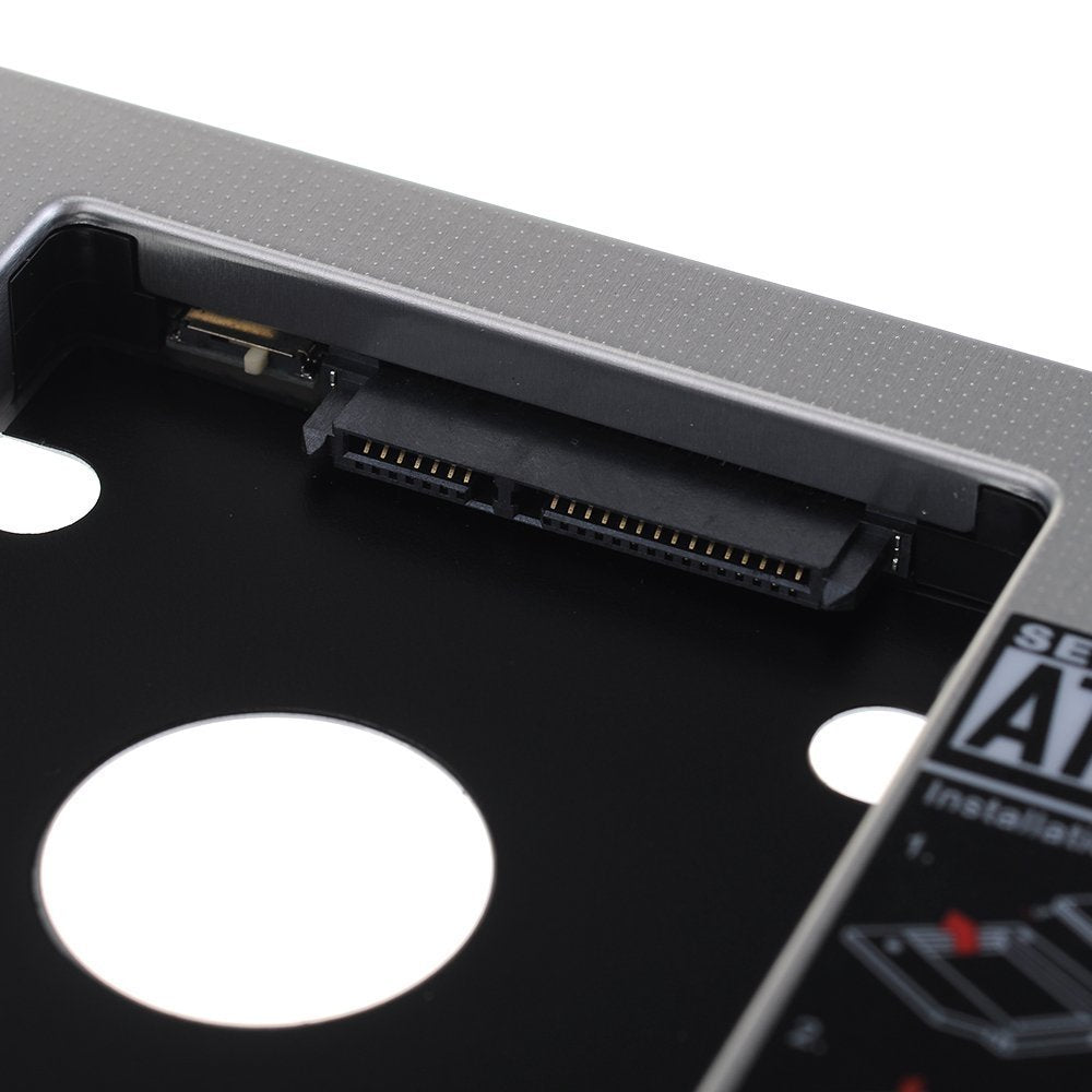 Universal SATA Hard Drive Caddy Adapter Tray Enclosures for DELL HP Lenovo ThinkPad ACER Gateway ASUS Sony Samsung MSI Laptop