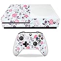MightySkins Glossy Glitter Skin for Microsoft Xbox One S - Vintage Floral | Protective, Durable High-Gloss Glitter Finish | Easy to Apply, Remove,