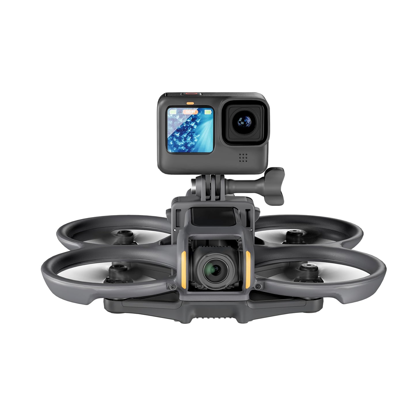 BTG Avata 2 Drone Action Camera Mount Holder for DJI Action 5 4/Pocket 3 /GoPro Series/Fimi Palm 2 /Insta360 X5 X4 Go 3S Night Light Fill Light Sport